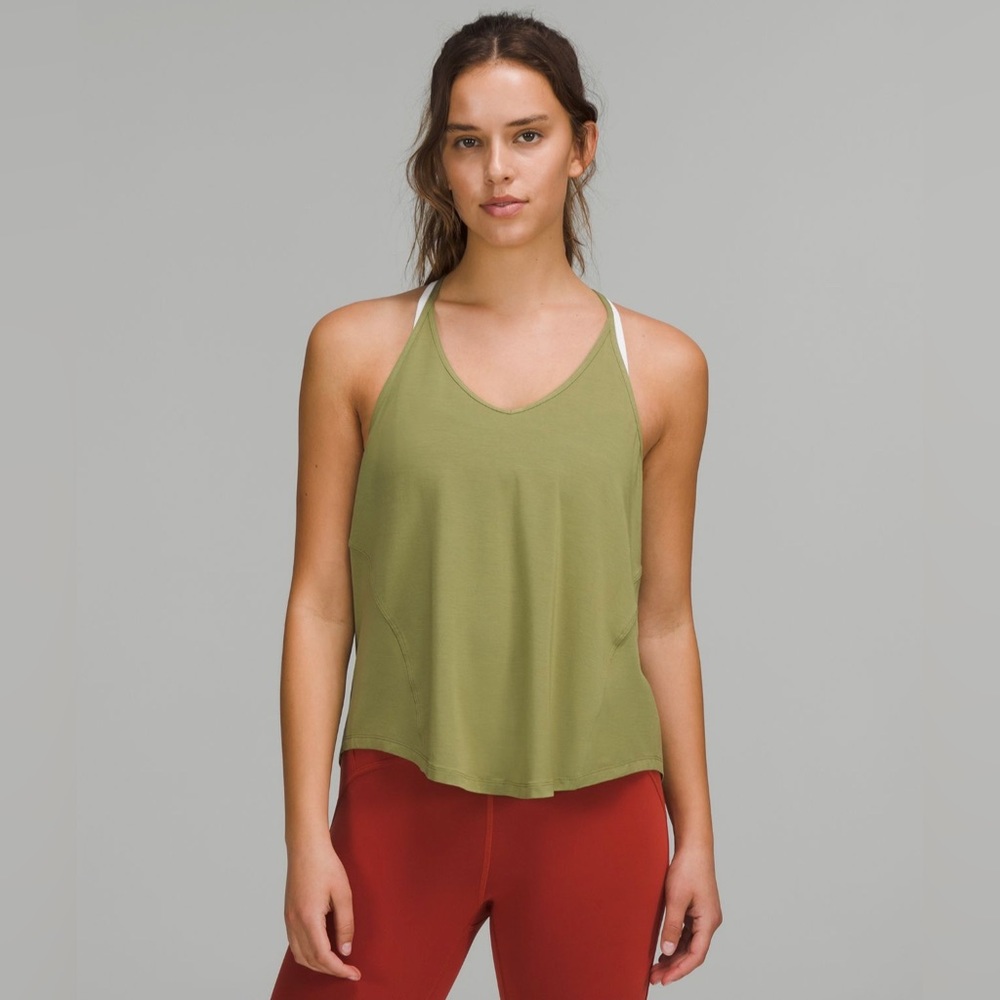 Lululemon Modal Silk Tank in Green